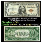 1935A $1 Silver Certificate Hawaii WWII Emergency