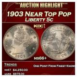 1903 Liberty Nickel Near Top Pop 5c ms66+ SEGS