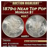 1879-o Morgan Dollar Near Top Pop $1 ms65+ SEGS