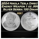 2024 Nikola Tesla Direct Energy Weapon 1 oz .999 S