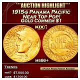 1915-s Panama Pacific Gold Commem Dollar Near Top