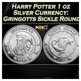 Harry Potter 1 oz Silver Currency: Gringotts Sickl