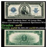 1923 $5 Large Size Silver Certificate "Porthole No