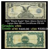 1899 $1 large size Silver Certificate "Black Eagle