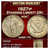 1927-p Standing Liberty Quarter 25c ms66+ FH SEGS