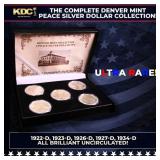 ULTRA RARE Complete Denver Mint Peace Silver dolla