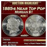 1885-s Morgan Dollar Near Top Pop $1 ms66+ SEGS
