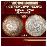 PCGS 1888-o Morgan Dollar Monster Rainbow Targed T