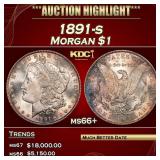 1891-s Morgan Dollar $1 ms66+ SEGS