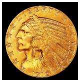 1912-s Gold Indian Half Eagle $5 ms62+ USCG
