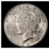1927-s Peace Dollar $1 ms64+ SEGS