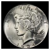 1934-p Peace Dollar Near Top Pop $1 ms66+ SEGS