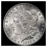 1885-p Morgan Dollar $1 Grades ms64+