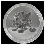 2023  Disney Micky Mouse & Donald Duck 1oz .999 Si