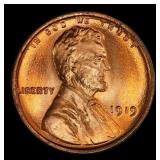 1919-p Lincoln Cent Near Top Pop! 1c ms68+ rd SEGS