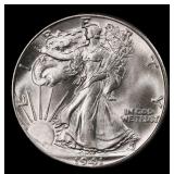 1941-p Walking Liberty Half Dollar Near Top Pop 50