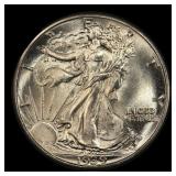1939-p Walking Liberty Half Dollar 50c ms67 SEGS