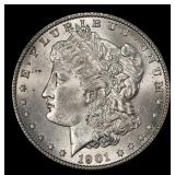1901-o Morgan Dollar $1 Grades ms62