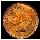 1907 Indian Cent TOP POP! 1c ms67+ rd SEGS