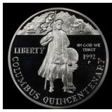 1992-P Columbus Proof Modern Commem Dollar $1 pr70