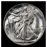 1941-s Walking Liberty Half Dollar Near Top Pop 50