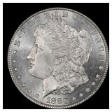 1880-p Morgan Dollar $1 Grades ms62+