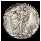 1936-d Walking Liberty Half Dollar Near Top Pop 50