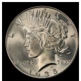 1935-p Peace Dollar TOP POP! $1 ms67 SEGS