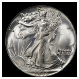 1946-p Walking Liberty Half Dollar Near Top Pop 50