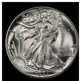 1943-p Walking Liberty Half Dollar 50c ms67 SEGS