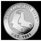 Boston Red Sox MLB Team - 1 oz Silver Round Round