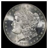 1881-s Morgan Dollar $1 Grades ms66