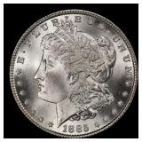 1885-p Morgan Dollar $1 Grades ms65+
