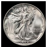 1934-p Walking Liberty Half Dollar 50c Grades ms66