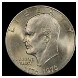 1976-p Ty 2 Eisenhower Dollar Near Top Pop $1 ms66