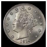 1910 Liberty Nickel Near Top Pop 5c ms66 SEGS