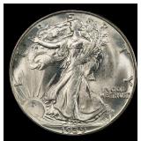 1939-d Walking Liberty Half Dollar Near Top Pop 50