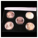 5 Copper Coin President TRUMP MAGA Tribute Set 5oz