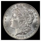 1902-o Morgan Dollar $1 Grades ms66