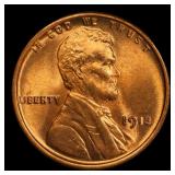 1913-p Lincoln Cent 1c Grades ms65 rd