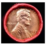 BU Shotgun Lincoln 1c roll, 1971-s 50 pcs Bank Wra