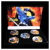 5 Coin Batman Gold Plated Round Collection