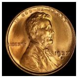 1937-s Lincoln Cent Near Top Pop 1c ms67+ rd SEGS