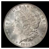 1882-p Morgan Dollar $1 Grades ms62+