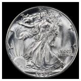 1942-d Walking Liberty Half Dollar Near Top Pop 50