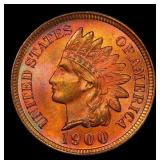 1900 Indian Cent . 1c Grades ms65 rb