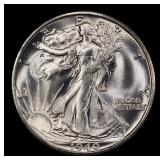 1940-s Walking Liberty Half Dollar 50c Grades ms65