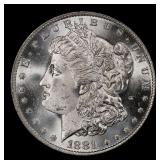 1881-o Morgan Dollar $1 Grades ms62+