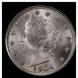 1904 Liberty Nickel 5c ms66 SEGS