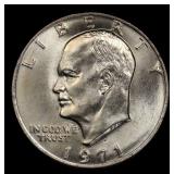 1971-d Eisenhower Dollar $1 ms66+ SEGS
